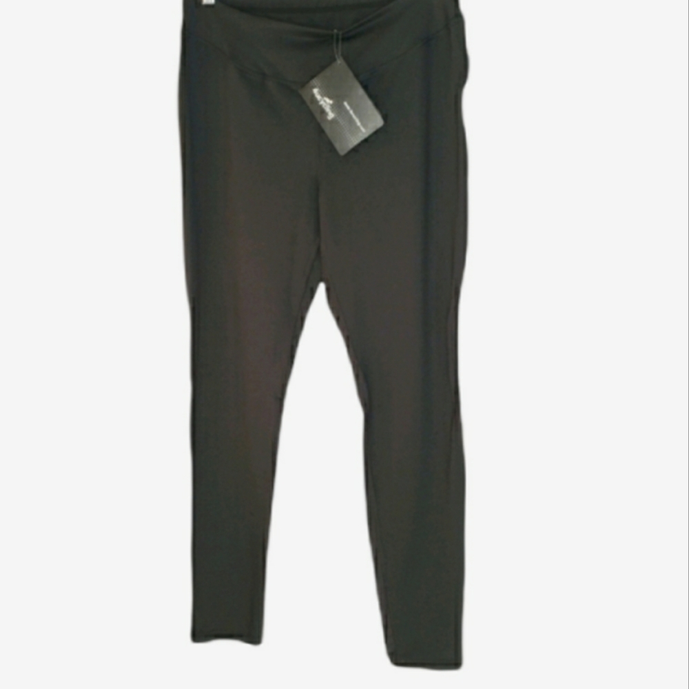 4ucycling Yoga Pants Women's Black Leggings Activewear Vented Mesh Size XL NWT
